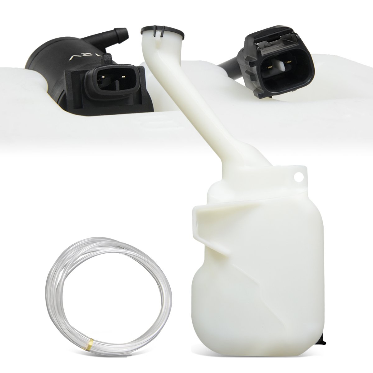 CAAP, 01-05 Chrysler Sebring Windshield Washer Reservoir Tank Bottle w/Level Sensor+Fluid Pump