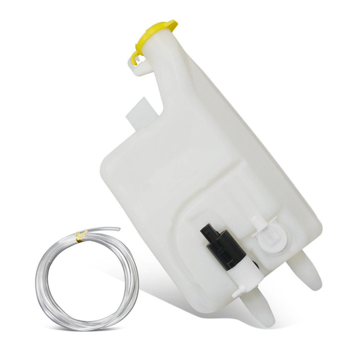 CAAP, 02-04 Dodge Ram 1500 2500 3500 Windshield Washer Reservoir Tank Bottle w/Level Sensor+Fluid Pump