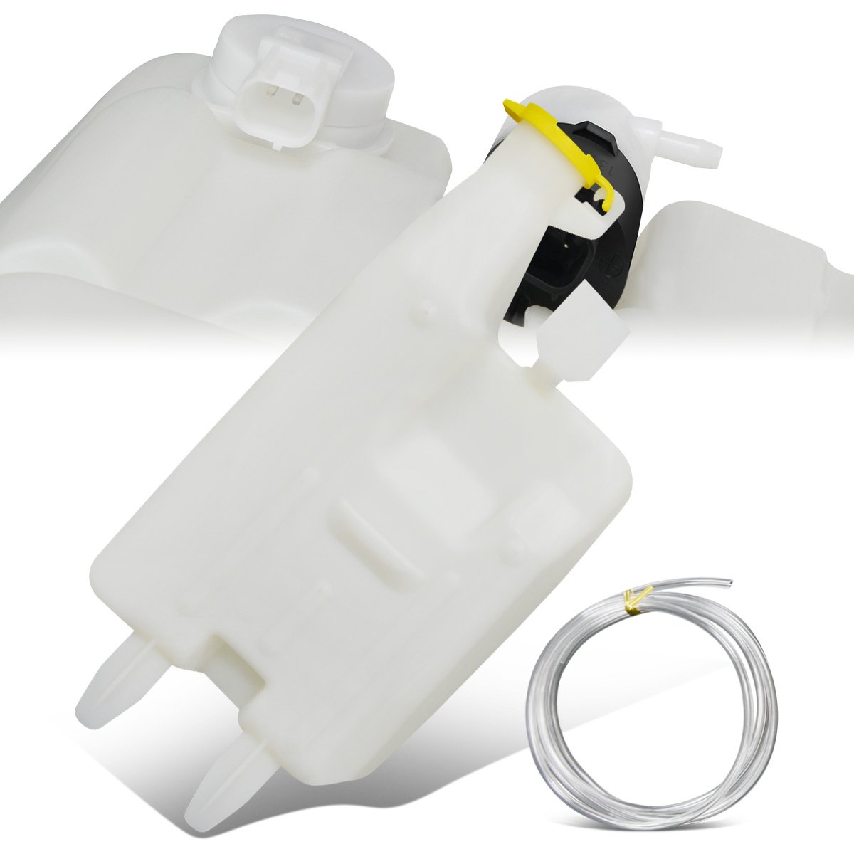 CAAP, 02-04 Dodge Ram 1500 2500 3500 Windshield Washer Reservoir Tank Bottle w/Level Sensor+Fluid Pump