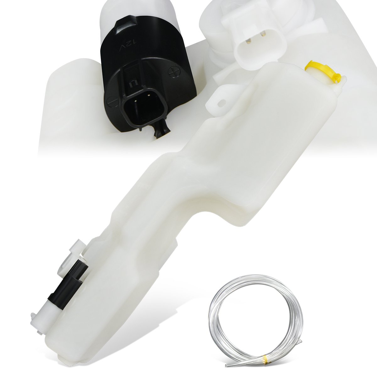 CAAP, 03-05 Dodge Ram 1500 2500 3500 Windshield Washer Reservoir Tank Bottle w/Level Sensor+Fluid Pump