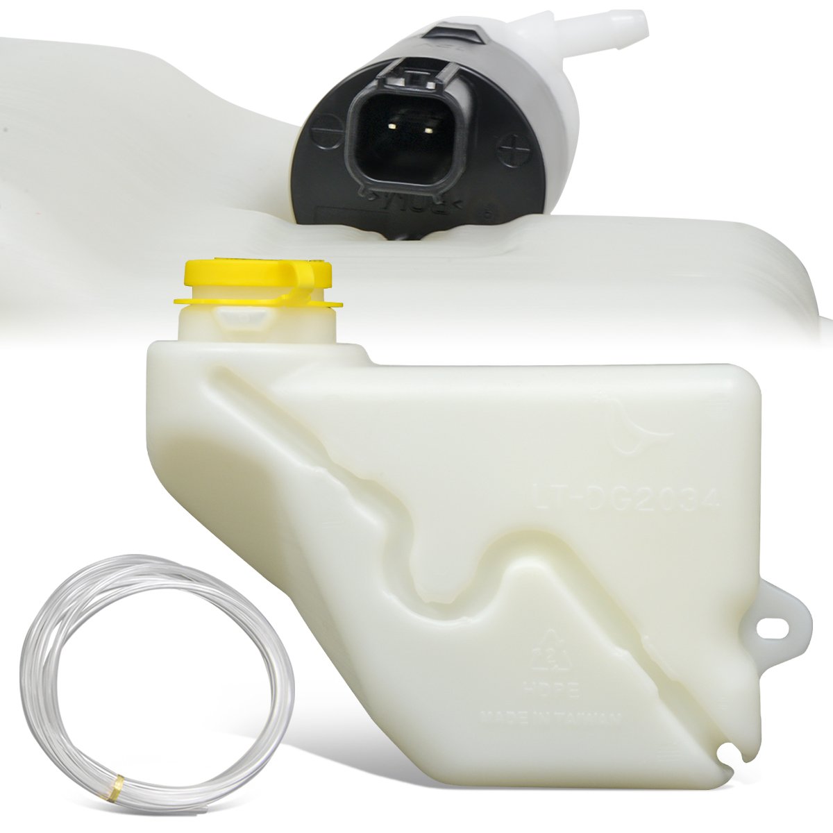 CAAP, 03-10 Dodge Viper Windshield Washer Reservoir Tank Bottle w/Fluid Pump