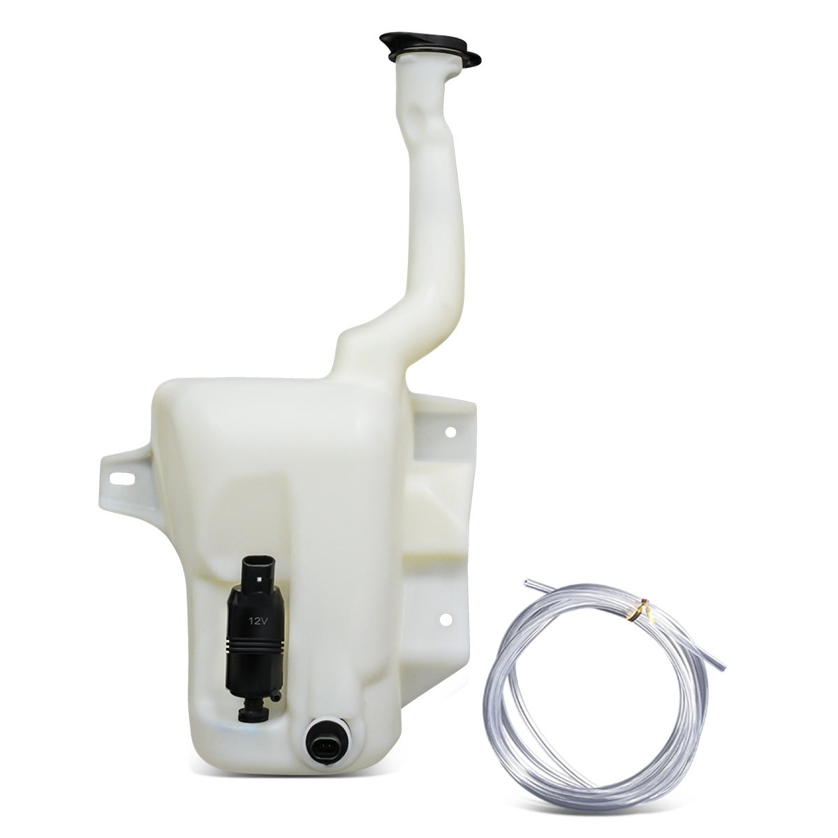 CAAP, 06-11 Buick Lucerne Cadillac DTS Windshield Washer Reservoir Tank w/Level Sensor+Fluid Pump