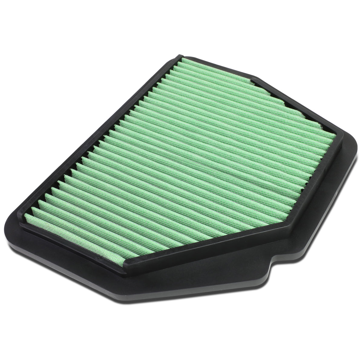 CAAP, 06-15 Chevy Captiva Opel Vauxhall Antara 2.0L 2.2L 3.2L L4 V6 Drop-in Panel Air Filter - Green