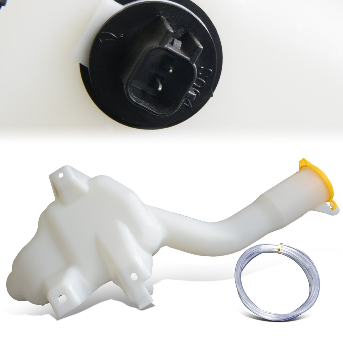 CAAP, 08-10 Dodge Challenger Charger Windshield Washer Reservoir Tank Bottle w/Level Sensor+Fluid Pump